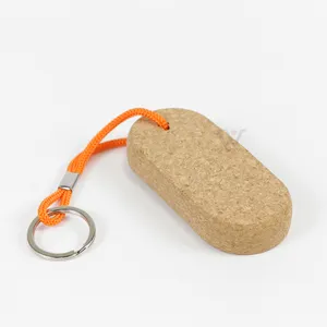 Cork Ball Keychain Floating Buoy Key Chain Holder For Water Sports Beach Travel Fishing Diving Rowing Boats
