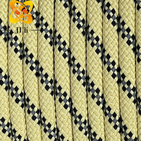 Corde en aramide de 8mm Corde de sauvetage incendie ignifuge Corde réfléchissante en aramide à double tresse