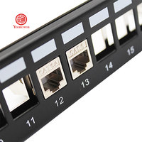 Harga Terbaik & Kualitas Premium Panel Patch Modular Tanpa Pelindung Kategori 6A 19" 1U 24 Port untuk Pemasangan Rak Pusat Data dan Pengkabelan Jaringan