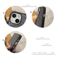 Coque de téléphone souple avec paillettes brillantes pour Iphone 15 14 11 12 13 Pro 7 8 Plus X XS XR MAX SE MiNi Housse arrière Capa