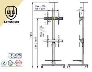 แท่นวางทีวีและรถเข็นสำหรับทำงานที่บ้าน - Product Image 2