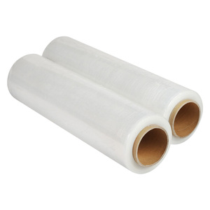 Tamaño 50mm * 200m 15 micras película elástica <span class=keywords><strong>de</strong></span> alta calidad película <span class=keywords><strong>de</strong></span> deformación hecha <span class=keywords><strong>de</strong></span> plástico LLDPE transparente y duradero producto recomendado - Product Image 3