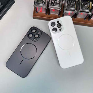 Étui magnétique fin mat AG avec anneau, compatible avec l'étui de téléphone Apple 17 Pro Max, film protecteur d'objectif d'appareil photo à 15 trous précis - Product Image 2