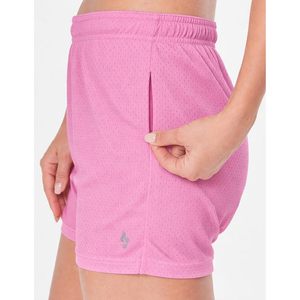 Shorts de sport en mesh pour femme FOXA, entrejambe 5 pouces, coupe ample, à enfiler avec poches zippées, vêtements de fitness - Product Image 3