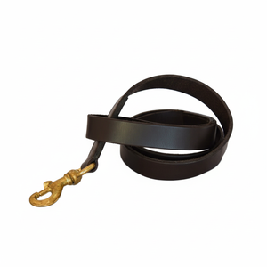 Correa de perro elegante duradera hecha a mano de plomo de cuero - Product Image 1