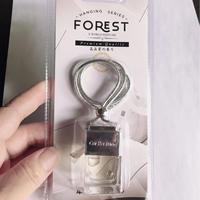 Diffuseur de parfum liquide suspendu pour voiture, type pendentif, en verre et bois, pour huiles essentielles, ornement d'aromathérapie, support de parfum