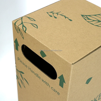 Boîte d'expédition pour plantes en carton ondulé personnalisée HXP, écologique, pour plantes en pot vivantes, avec impression de logo