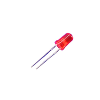 Diode LED rouge à tête ronde, lentille diffuse teintée, fréquence 6,8 Hz, flash T1 3/4 5 mm, 2,5-4,5 V, 0,1 W
