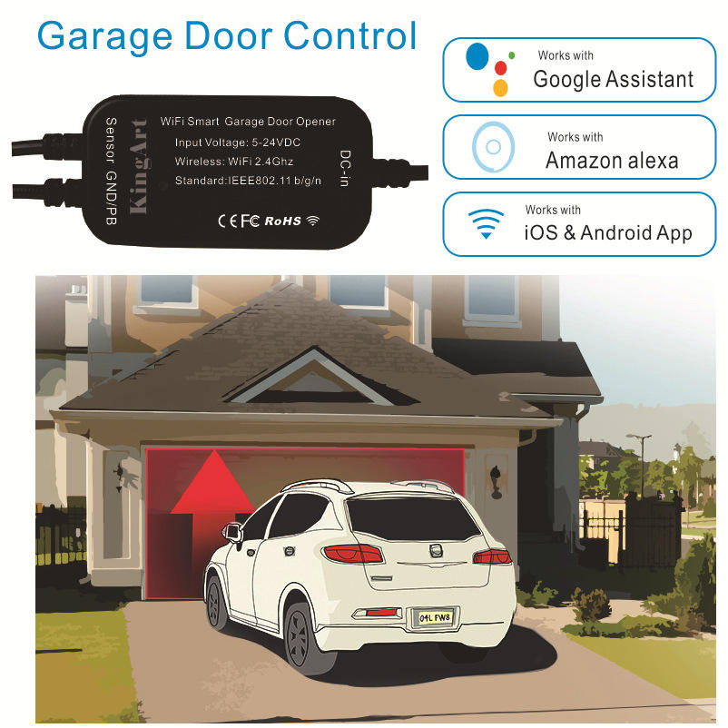 Wi Fi Garage Door Opener That Works With Google Home Ewelink Smart