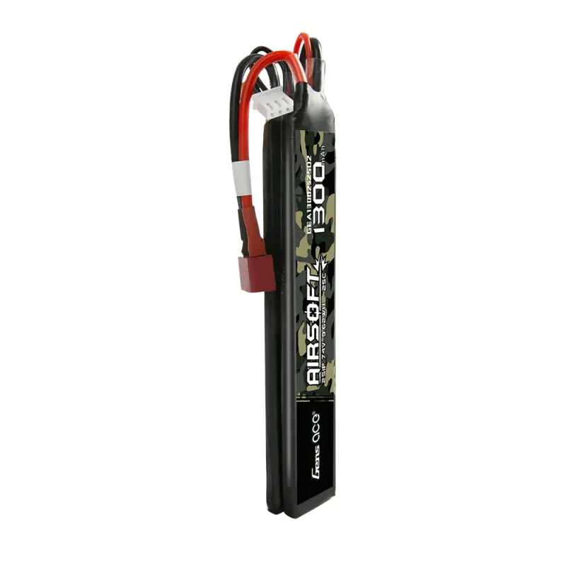 रिचार्जेबल airsoft बैटरी पैक के लिए 2S 7.4V 1300mah 25C पानी बम बंदूक जेल लाइपो बैटरी