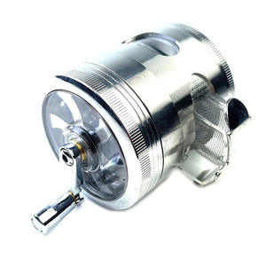 Moulin à herbes manuel haut <span class=keywords><strong>de</strong></span> gamme 63 mm 4 pièces en alliage <span class=keywords><strong>de</strong></span> zinc multicolore pour tabac et épices, logo personnalisé - Product Image 6