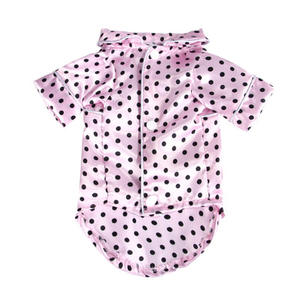 Nuevas llegadas: Pijamas de lujo sencillos para perros, bonitos, cómodos, transpirables, de algodón, diseño liso, ropa para perros para la temporada de otoño. - Product Image 5