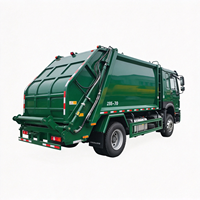 Camion à ordures compacteur diesel Sinotruk de 16 mètres cubes, 4x2, manuel, Euro 3, avec pompe pour le transport des déchets urbains et ruraux