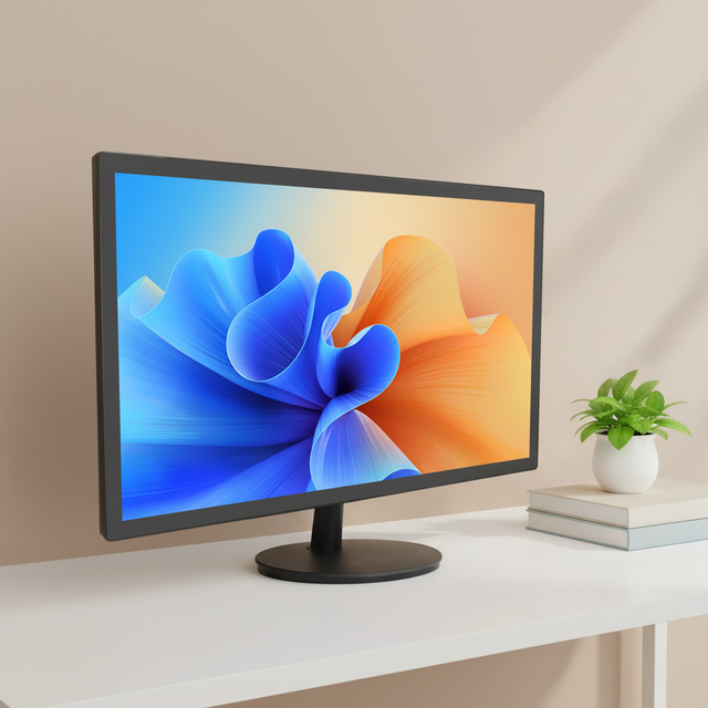 Flat Screen Touch Monitor 21.5 Inch Touchscreen Monitor Dustproof Narrow Bezel Monitor for Self-service Kiosk Use