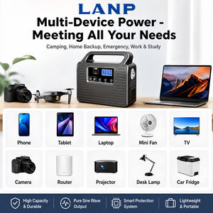Estación <span class=keywords><strong>de</strong></span> Energía Portátil <span class=keywords><strong>de</strong></span> 200W con <span class=keywords><strong>Onda</strong></span> Sinusoidal Modificada, 128WH, Generador Solar <span class=keywords><strong>de</strong></span> Respaldo (Panel Solar Opcional) para Acampar al Aire Libre y Uso Doméstico - Product Image 3
