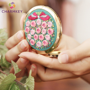 Chất Lượng Cao Ưa Thích Tự Làm Thêu Kit Nhỏ Trang Điểm Gương Thủ Công Với Thêu Chủ Đề Và Kim Tất Cả Các Phụ Kiện - Product Image 1