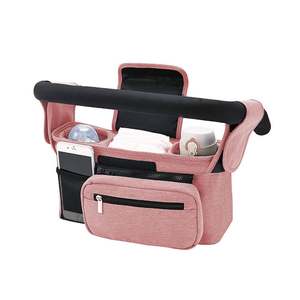 Bolsa cruzada universal multifuncional para cochecitos de bebé, cesta de almacenamiento colgante de material Oxford y bolsa de almacenamiento para carrito de mano - Product Image 6
