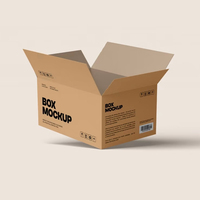 Cartón Corrugado Rígido con Recubrimiento UV, Tamaño Personalizado, Embalaje de Envío con Forro de Esponja, Papel Kraft Marrón Ecológico y Reciclable para