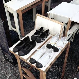 Zapatos Mary Jane de Mujer con Punta Plana, de Cuero Genuino, con Bloques de Color y Rayas Rectas, Estilo Casual, Suaves, para Otoño - Product Image 3