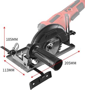0-45 ° Hoekverstelbaar 0-40 mm Snijdiepte-aanpassing Positioneringsbeugel Haakse slijper Retrofit Snijmachine Sleufbasis - Product Image 3
