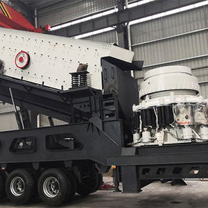 Usine de concassage portable de 100-200 tph en Chine, concasseur à cône mobile avec convoyeur, prix - Product Image 3