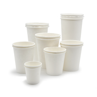 Échantillon Gratuit Gobelet en Papier Simple Paroi Écologique 12 oz Blanc pour Boissons Chaudes