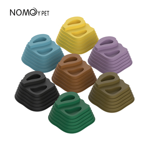 Trois tailles disponibles, abri pour reptiles en plastique PP de qualité alimentaire coloré avec un récipient pour nourriture et eau sur le dessus - Product Image 3