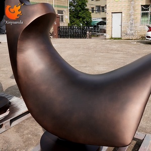 Thép Không Gỉ Sơn Nghệ Thuật Trừu Tượng Điêu Khắc Cho Khách Sạn Văn Phòng Bán Hàng Lối Vào Trang Trí Nội Thất Lớn Tầng-Đứng Không Gian Thương Mại - Product Image 6