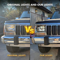 Phares LED rectangulaires 5x7 pour Jeep Cherokee XJ Accessoires lumières LED pour Wrangler YJ Comanche MJ 79-88 J10 J20 Wagoneer SJ