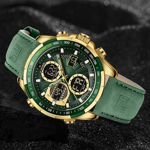 นาฬิกา <span class=keywords><strong>NAVIFORCE</strong></span> <span class=keywords><strong>9197L</strong></span> ลดราคาสุดฮอต แฟชั่นผู้ชาย ระบบควอตซ์ สายหนังแท้ กันน้ำ หรูหรา สำหรับผู้ชาย - Product Image 2