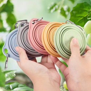 Taza plegable de silicona de calidad alimentaria, portátil, para viajes al aire libre, botella de agua ecológica, taza plegable para enjuague bucal, moderna y minimalista - Product Image 1