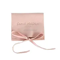 Saco de joias de envelope, logotipo personalizado de luxo bolsa de envelopes de microfibra de camurça, veludo, embalagem de joias, bolsa de pano pequeno