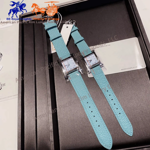 Reloj de Cuarzo para Mujer Marca H de Lujo 2023, Nuevo Diseño Moderno, Caja Cuadrada de Acero Inoxidable 316L, Estilo Ejecutivo, Joyería - Product Image 3