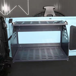 Mesa plegable para portón trasero de puerta trasera para accesorios <span class=keywords><strong>Ford</strong></span> <span class=keywords><strong>Bronco</strong></span> 2021 2022 2023 2024 soporte de carga recubierto de polvo negro de alta resistencia - Product Image 5