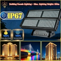 Projecteur LED étanche IP67 pour extérieur, éclairage de façade de bâtiment, lampe murale en aluminium moulé sous pression pour éclairage paysager et architectural