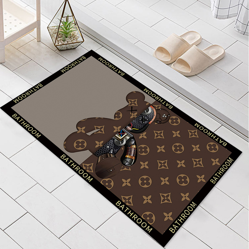 Скандинавский напольный коврик с диатомом, нескользящий абсорбирующий Быстросохнущий грязевой напольный коврик для ванной, кухни