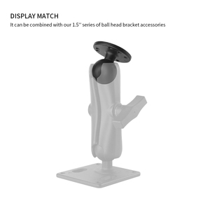 1.5 Inch Ball Head to Round Mounting Base Holder Aluminum Base Coated with Rubber Ball Head Compatible with Ram Mounts VIN-C-003 - Product Image 3