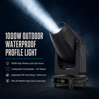 Projecteur LED professionnel 1000W 1200W étanche IP66 avec zoom 5.5-50, volets de cadrage CMY CTO, DMX512 RDM pour scène et concert