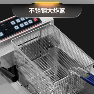 เครื่องทอดไฟฟ้าเกรดเชิงพาณิชย์ 20 ลิตร สแตนเลส พร้อมท่อทำความร้อนแบบตัวยู สำหรับร้านอาหารและโรงแรม - Product Image 2