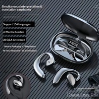 Écouteur sans fil à conduction osseuse mono-auriculaire avec micro, 30 ms, étanche IPX4, réduction du bruit, intra-auriculaire pour suppression du bruit