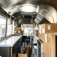 Remorque alimentaire Goeasy Streamline Bullet à essieu unique, légère et remorquable, petit chariot de concession pour les propriétaires de petites entreprises alimentaires