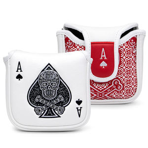 OEM ODM Custom Golf <b>Putter</b> <b>Cover</b> Golf Club <b>Covers</b> Headcover Magnetic Mallet <b>Putter</b> Headcover White Standard - Product Image 1