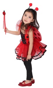 Ragazze Polka Dots coccinella Dress Up Costume compleanno Halloween Christmas Fancy Party Outfit taglia 3-10 - Product Image 6