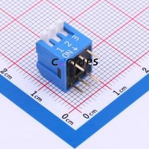 DP-03-B-T DIP Switch Through hole Component (THT) Switch Piano Key Single Pole Single Throw 3 2.54mm - Product Image 1