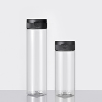 Conteneur à miel transparent en PET de qualité alimentaire 250 ml 350 ml 350 g 500 g Bouteilles en plastique à presser pour miel, ketchup, sauce avec couvercle à clapet
