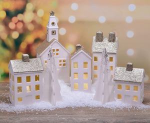 Veilleuse Décoration Cadeau En Céramique Blanc <span class=keywords><strong>Porcelaine</strong></span> LED Photophore <span class=keywords><strong>Maison</strong></span> Cottage <span class=keywords><strong>Bougeoir</strong></span> pour La <span class=keywords><strong>Maison</strong></span> Fête Ornement De Vacances - Product Image 4