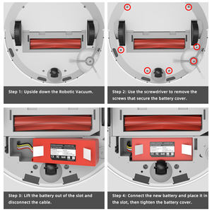 MYiYAE 4s2p 14.8v 6500mah Robot Aspirateur Batterie De Remplacement Pour <span class=keywords><strong>Xiaomi</strong></span> 1s 2s Roborock S55 <span class=keywords><strong>S60</strong></span> S65 S50 S5 Max S6 Pièces - Product Image 5