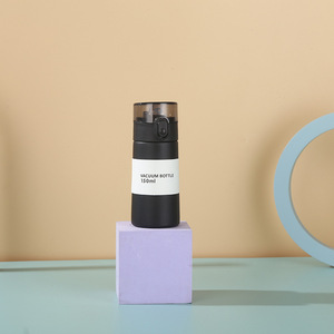 Mini Pocket Vacuum Insulated Stainless Steel <b>Straw</b> Cup Pop-up Lid Portable Straight Body Design Customizable Logo Gift Cup - Product Image 6