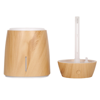 Humidificateur à ultrasons à grain de bois 600 ml, diffuseur d'huiles essentielles à ultrasons, adapté à la maison