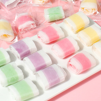 Bonbons gélifiés fruités multicolores enroulés, certifiés Halal, pour collation quotidienne, OEM ODM, vente en gros, fabricant chinois